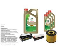 DENCKERMANN Controllo Set 8L CASTROL EDGE 5W-30 C3 Per BMW 7 Serie 730d