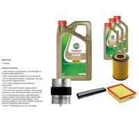 Denckermann Controllo Set 8L castrol edge 5W-30 C3 per BMW Serie 3er 320i