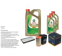 Denckermann Controllo Set 8L castrol edge 5W-30 C3 per Fiat Ducato Bus