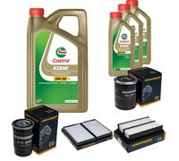 DENCKERMANN Controllo Set 8L CASTROL EDGE 5W-30 C3 Per Hyundai H-1 Travel