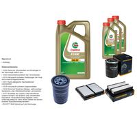 Denckermann Controllo Set 8L castrol edge 5W-30 C3 per Hyundai H-1 Viaggi