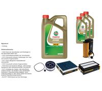 DENCKERMANN Controllo set 8L CASTROL EDGE 5W-30 C3 per Hyundai Santa Fé IV