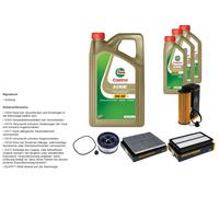 DENCKERMANN Controllo set 8L CASTROL EDGE 5W-30 C3 per Hyundai Santa Fé IV