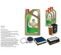 DENCKERMANN Controllo set 8L CASTROL EDGE 5W-30 C3 per Hyundai Santa Fé IV