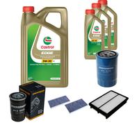 DENCKERMANN Controllo Set 8L CASTROL EDGE 5W-30 C3 Per Hyundai Tucson 2.0