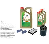 DENCKERMANN Controllo set 8L CASTROL EDGE 5W-30 C3 per Hyundai Tucson 2.0