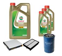 DENCKERMANN Controllo Set 8L CASTROL EDGE 5W-30 C3 Per Hyundai Tucson 2.0