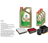 Denckermann Controllo Set 8L castrol edge 5W-30 C3 per Infiniti Fx