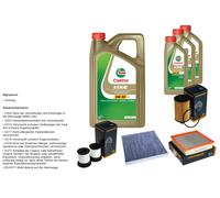 DENCKERMANN Controllo Set 8L CASTROL EDGE 5W-30 C3 Per Jeep Grand Cherokee