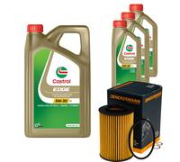 DENCKERMANN Controllo Set 8L CASTROL EDGE 5W-30 C3 Per KIA Carens III 2.0