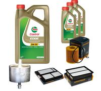 DENCKERMANN Controllo Set 8L CASTROL EDGE 5W-30 C3 Per Mazda 3 2.3 MPS Turbo