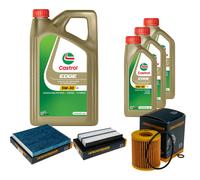 DENCKERMANN Controllo Set 8L CASTROL EDGE 5W-30 C3 Per Mazda 6 Kombi 2.5 MZR