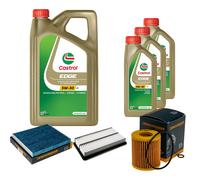 DENCKERMANN Controllo Set 8L CASTROL EDGE 5W-30 C3 Per Mazda CX-7 2.3 MZR
