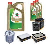 DENCKERMANN Controllo Set 8L CASTROL EDGE 5W-30 C3 Per Mazda Tribute 3.0 V6