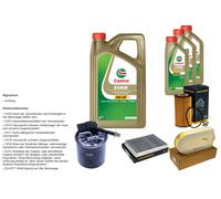 DENCKERMANN Controllo set 8L CASTROL EDGE 5W-30 C3 per Mercedes-Benz GLE 250
