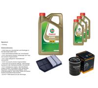 DENCKERMANN Controllo Set 8L CASTROL EDGE 5W-30 C3 Per Mitsubishi Eclipse