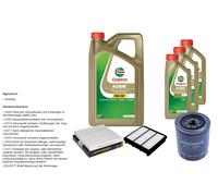 Denckermann Controllo Set 8L castrol edge 5W-30 C3 per Mitsubishi L.