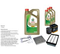 DENCKERMANN Controllo set 8L CASTROL EDGE 5W-30 C3 per Mitsubishi Lancer