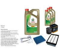 DENCKERMANN Controllo set 8L CASTROL EDGE 5W-30 C3 per Mitsubishi Lancer