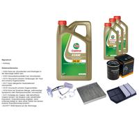 DENCKERMANN Controllo set 8L CASTROL EDGE 5W-30 C3 per Mitsubishi Outlander