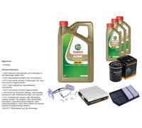 DENCKERMANN Controllo set 8L CASTROL EDGE 5W-30 C3 per Mitsubishi Outlander