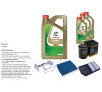 DENCKERMANN Controllo set 8L CASTROL EDGE 5W-30 C3 per Mitsubishi Outlander
