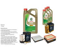 Denckermann Controllo Set 8L castrol edge 5W-30 C3 per Nissan