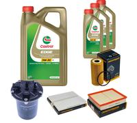 DENCKERMANN Controllo Set 8L CASTROL EDGE 5W-30 C3 Per Nissan NP300 Navara