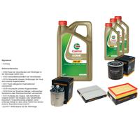 DENCKERMANN Controllo set 8L CASTROL EDGE 5W-30 C3 per Nissan NP300 Navara