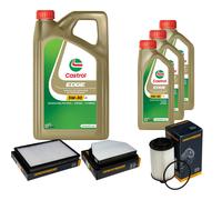 DENCKERMANN Controllo Set 8L CASTROL EDGE 5W-30 C3 Per Opel Antara 2.2 CDTi