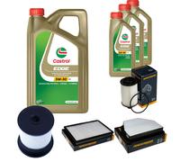 DENCKERMANN Controllo Set 8L CASTROL EDGE 5W-30 C3 Per Opel Antara 2.2 CDTi