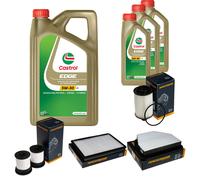DENCKERMANN Controllo Set 8L CASTROL EDGE 5W-30 C3 Per Opel Antara 2.2 CDTi
