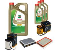 DENCKERMANN Controllo Set 8L CASTROL EDGE 5W-30 C3 Per Opel Astra H Twintop