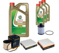 DENCKERMANN Controllo Set 8L CASTROL EDGE 5W-30 C3 Per Opel Astra J Caravan