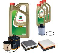 DENCKERMANN Controllo Set 8L CASTROL EDGE 5W-30 C3 Per Opel Astra J Caravan