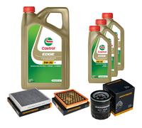 DENCKERMANN Controllo Set 8L CASTROL EDGE 5W-30 C3 Per Opel Insignia A