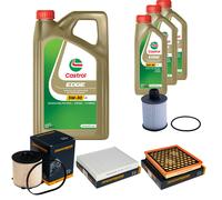 DENCKERMANN Controllo Set 8L CASTROL EDGE 5W-30 C3 Per Opel Insignia A