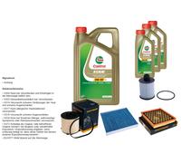 DENCKERMANN Controllo set 8L CASTROL EDGE 5W-30 C3 per Opel Insignia A