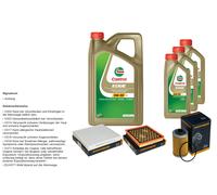 Denckermann Controllo Set 8L castrol edge 5W-30 C3 per Opel Insignia a -