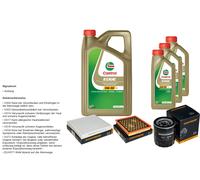 Denckermann Controllo Set 8L castrol edge 5W-30 C3 per Opel Insignia Scuola A