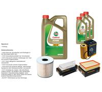 Denckermann Controllo Set 8L castrol edge 5W-30 C3 per Opel Movano B.