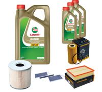 DENCKERMANN Controllo Set 8L CASTROL EDGE 5W-30 C3 Per Opel Movano B Kasten