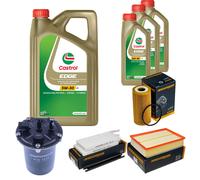 DENCKERMANN Controllo Set 8L CASTROL EDGE 5W-30 C3 Per Opel Movano B Kasten