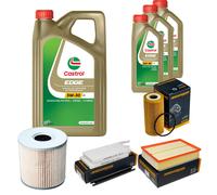 DENCKERMANN Controllo Set 8L CASTROL EDGE 5W-30 C3 Per Opel Movano B Kasten