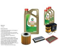 Denckermann Controllo Set 8L castrol edge 5W-30 C3 per Opel Vectra C/Camper /