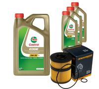 DENCKERMANN Controllo Set 8L CASTROL EDGE 5W-30 C3 Per Opel Vectra C Caravan