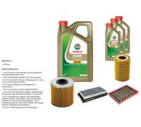 DENCKERMANN Controllo Set 8L CASTROL EDGE 5W-30 C3 Per Opel Vectra C Caravan