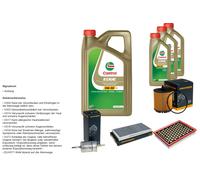 Denckermann Controllo Set 8L castrol edge 5W-30 C3 per Opel Vectra C cc "