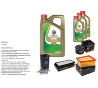 Denckermann Controllo Set 8L castrol edge 5W-30 C3 per Opel Vivaro Box