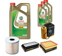 DENCKERMANN Controllo Set 8L CASTROL EDGE 5W-30 C3 Per Opel Vivaro Kasten